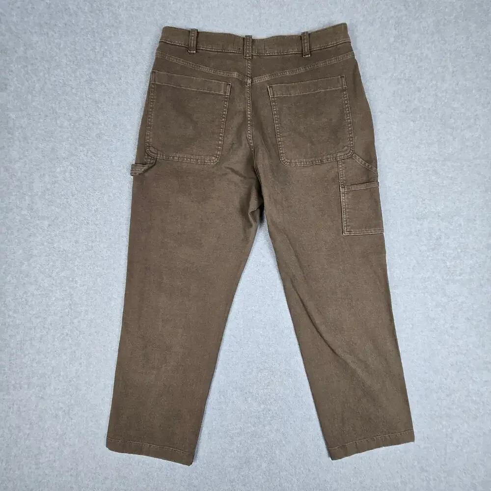 Abercrombie & Fitch Mens 32x28 Brown Canvas Loose Workwear Pants